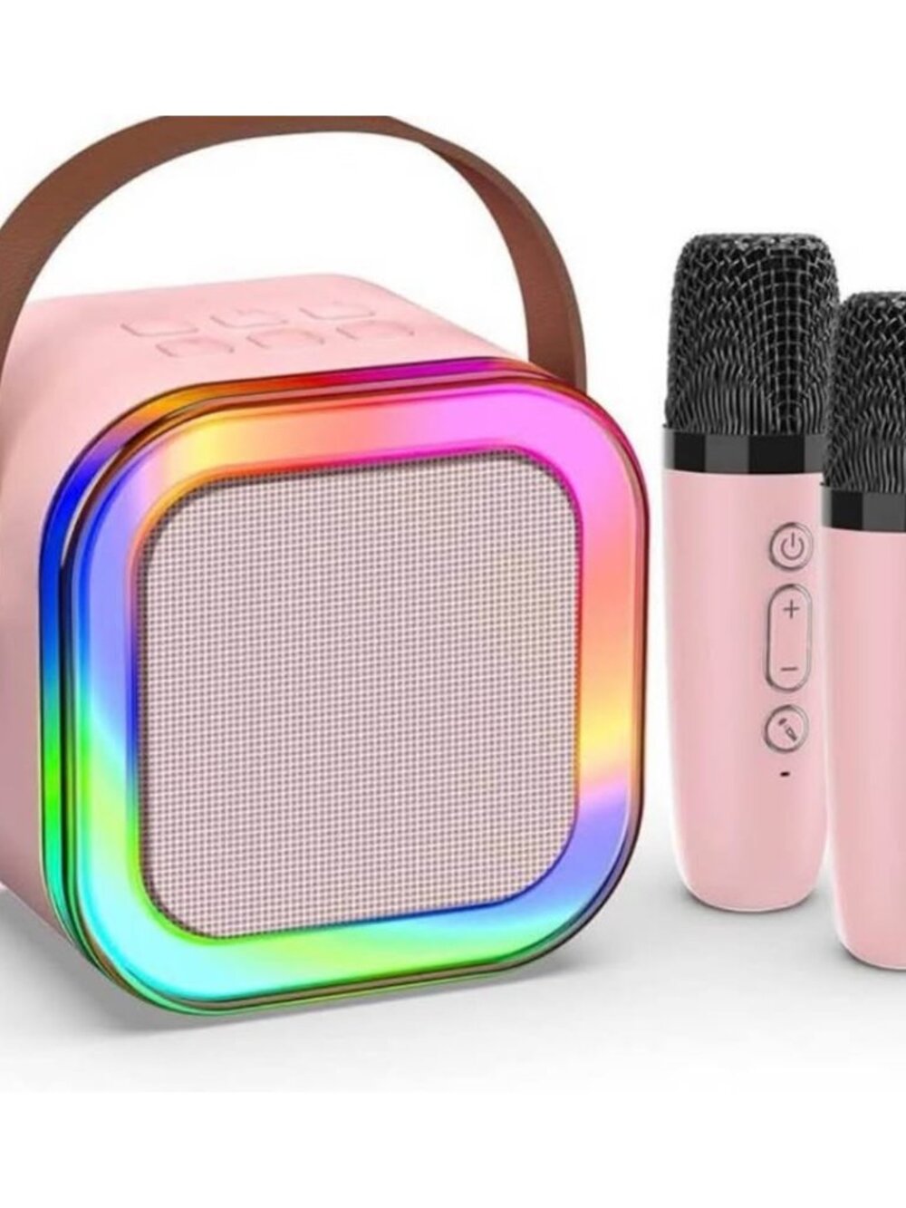Hot Deal! Karaoke Machine NEW – 2 Mics + LED Lights – Limited Stock